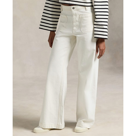 Polo Ralph Lauren Denim Wide-Leg Sailor Bukser, Luizia Wash